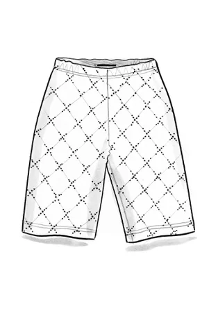 Korte tricot legging "Crossing" van biologisch katoen/elastaan - bladgroen