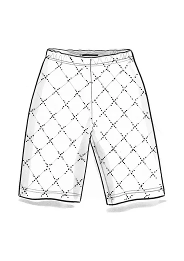 Korte tricot legging "Crossing" van biologisch katoen/elastaan - bladgroen
