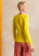 Jersey top in organic cotton - dijon