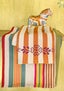 Striped tea towel made of organic cotton, 2-pack multicoloured thumbnail