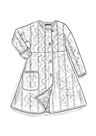 Manteau "Horisont" en écocoton - gris chaud clair