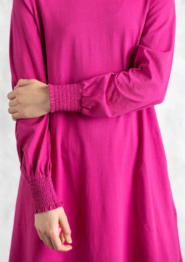 Jerseykleid aus Bio-Baumwolle - cerise