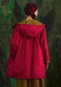 Parka "Petronella" en coton recyclé/biologique - cranberry
