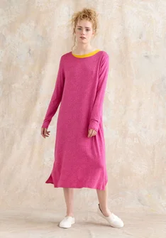 “Ada” lyocell/elastane jersey dress - hibiscus/patterned