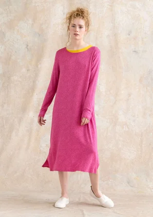 “Ada” lyocell/elastane jersey dress - hibiscus/patterned