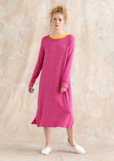 “Ada” lyocell/elastane jersey dress - hibiscus/patterned
