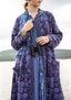 “Ottilia” coat in a wool and organic/recycled cotton blend ink blue thumbnail
