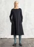 “Mona” cotton/elastane jersey dress (black S)