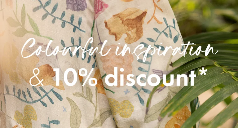 Subscribe to our colourful newsletter and get 10% off a purchase*.