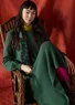 “Vinternatt” alpaca blend knit skirt (dark green M)