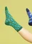 “Billie” socks in organic cotton (aqua green S/M)