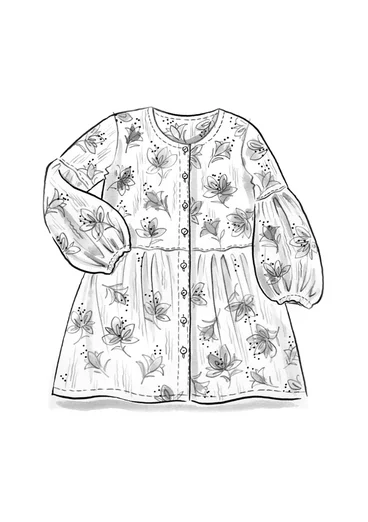 Blouse d'artiste Amaryllis - bordeaux