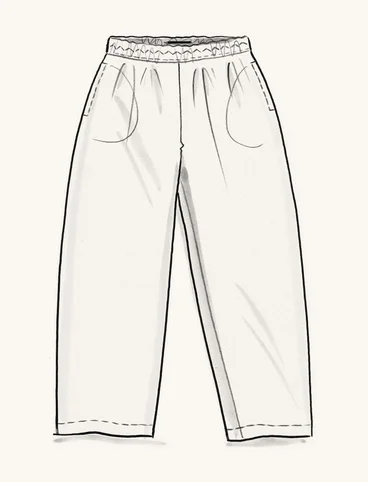 “Margit” woven linen/modal trousers - ishavsbl