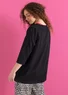 Tunika „Vendela“ aus Bio-Baumwollgewebe (schwarz XL)