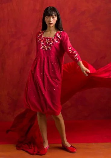 “Volcano” woven organic cotton dress -