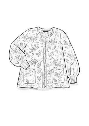 Strickjacke „Bohuslän“ aus Bio-/Recycling-Baumwolle - rosenholz