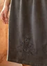 “Zari” velour skirt in organic cotton/recycled polyester (ash gray XL)