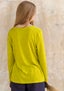 “Ada” jersey top in lyocell/spandex lime green/patterned thumbnail