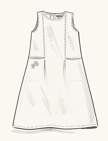 Kleid aus Leinengewebe - rtgrn