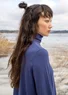 Tunique en jersey de coton biologique/modal/élasthanne (bleu nuit XS)
