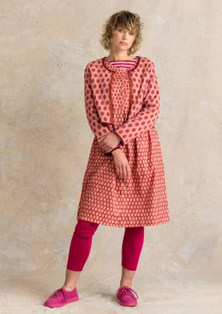 Strickjacke „Vendela“ aus Bio-/Recycling-Baumwolle - lachsrosa