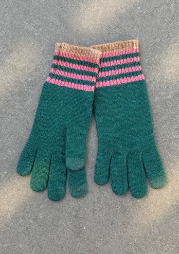 Fingerhandschuhe aus Lammwolle - dunkeljaspis-melange