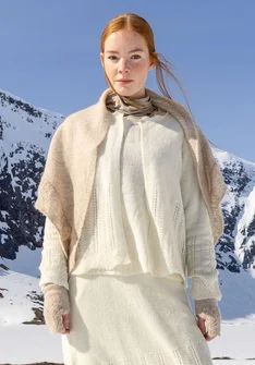 Cardigan "Forgetmenot" i alpakamiks - ubleget