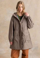 Geweven parka "Vendela" van biologisch katoen - lichtaardappel