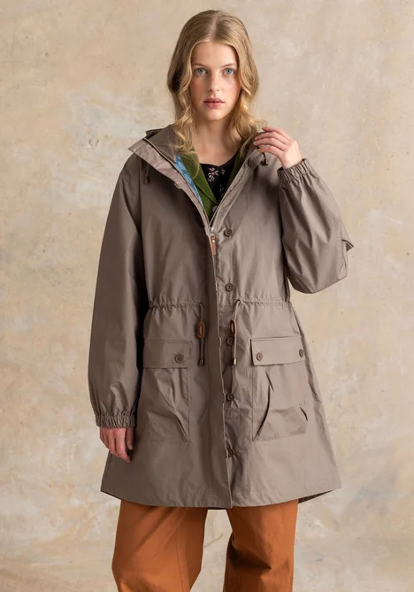 Parka „Vendela“ aus Bio-Baumwollgewebe - hellkartoffel