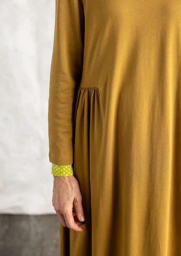 mustard jersey dress Everlane | The Weekend A-Line Swing T-Shirt Dress in Mustard Yellow Size Small