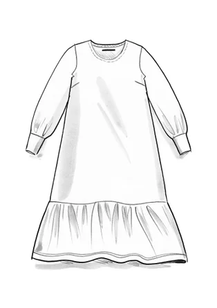 Robe en jersey de coton biologique/lin - grenade