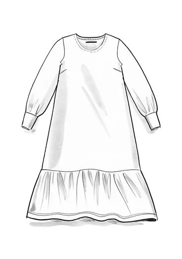 Robe en jersey de coton biologique/lin - grenade