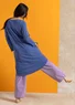 Jerseykleid „Theia“ aus Bio-Baumwolle/Elasthan (altblau-gemustert L)