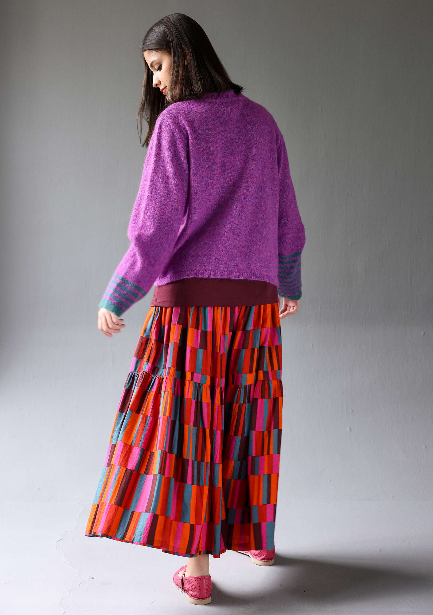 GUDRUN&GUDRUNハンドニットカーディガン Stripe” cardigan in an alpaca blend gudrunsjoden.com