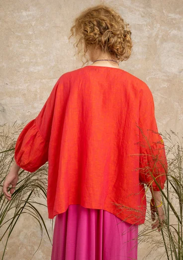 Linen blouse - radish