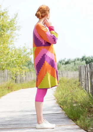 Strickkleid „Cape“ aus Bio-Baumwolle - vogelbeere