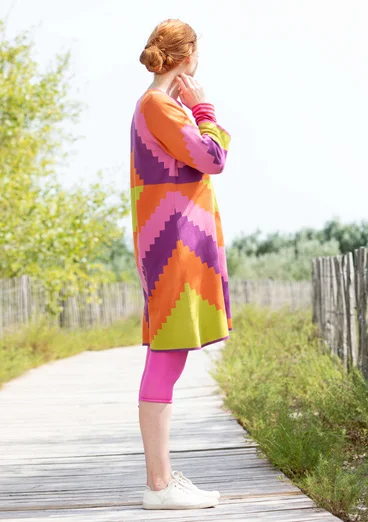 Strickkleid „Cape“ aus Bio-Baumwolle - vogelbeere