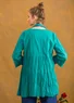 Bluse «Pimpinella» i økologisk bomull (aquagrønn XL)