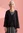 Cardigan in organic/recycled cotton - black