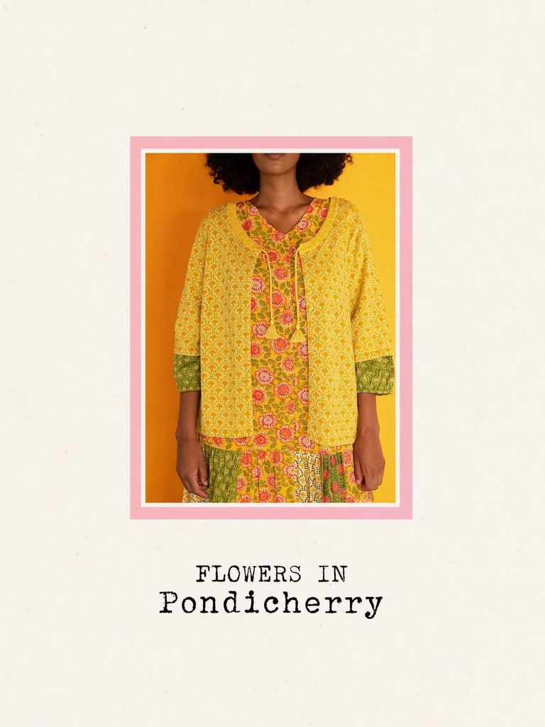 “Haldi” knit cardigan in organic cotton