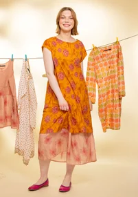 Tricot tuniek "Nypon" van biologisch katoen/modal - afrikaantje