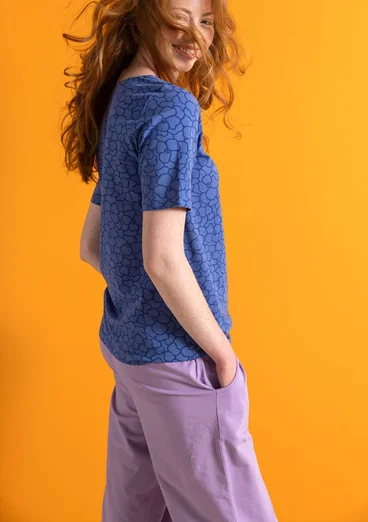 Trikåbyxa i ekologisk bomull/elastan - månskenslila