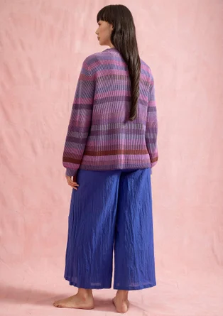 Kangashousut ekopuuvillaa - briljanttisininen