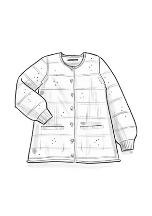 Strickjacke aus Alpakawollgemisch - papageienrott-melange