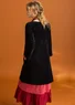 Velour tunic in organic cotton/recycled polyester (black S)