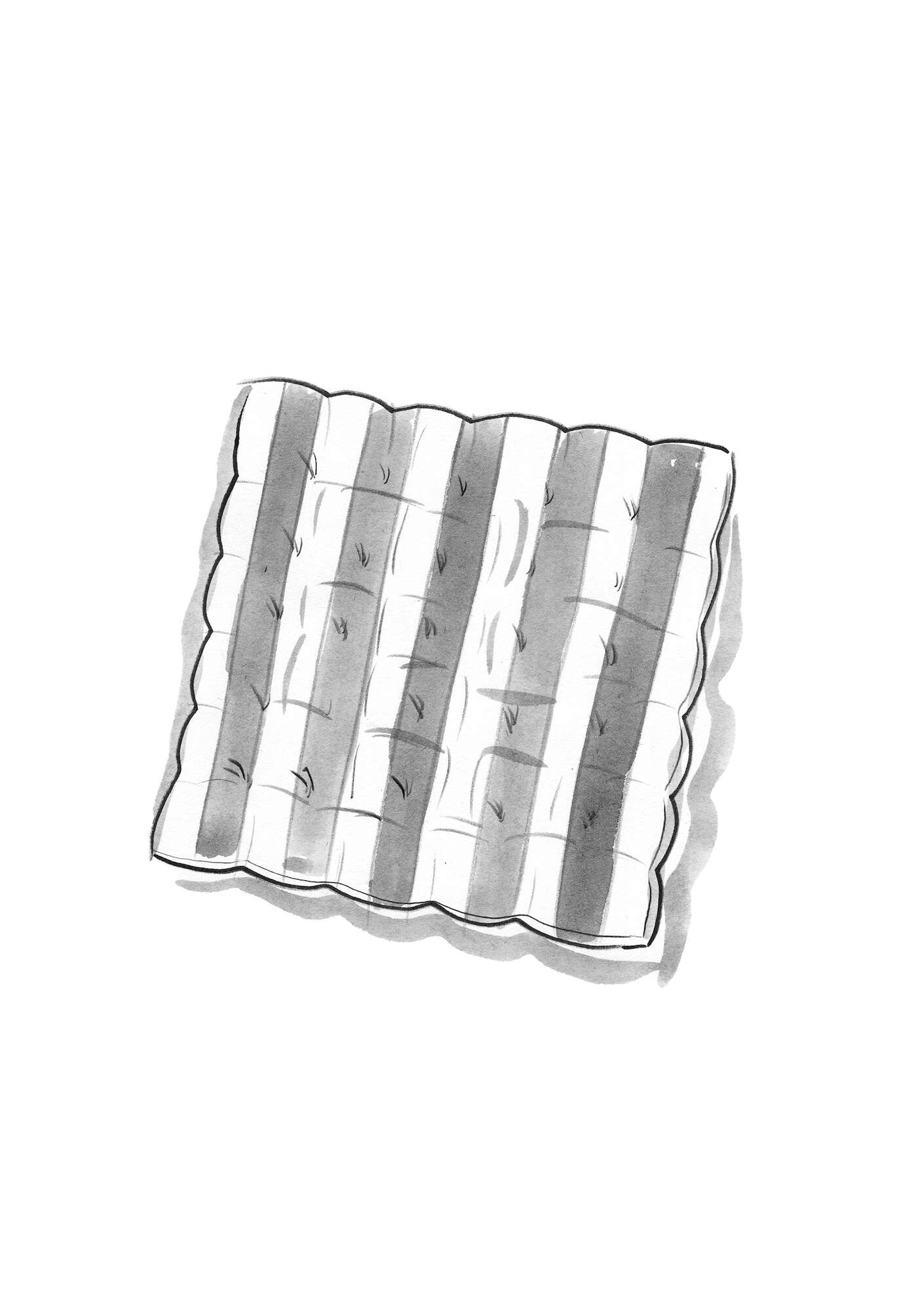 “Långrand” organic cotton seat pad cerise