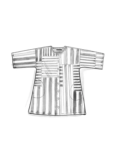 Blouse tissée "Cherai" en coton biologique - fraise des bois