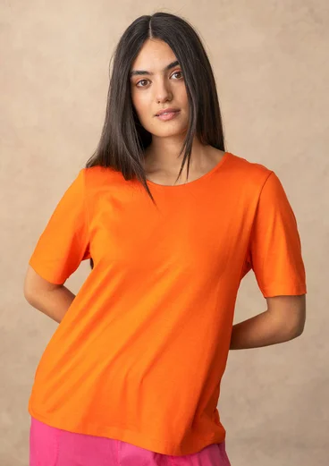 Solid-colour top in organic cotton/modal - nectar