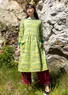 “Dorinda” jersey dress in organic cotton/modal (pistachio XL)