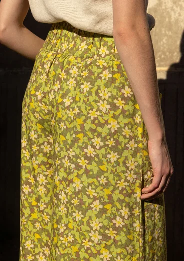 Webhose „Flora Flow“ aus Viskose - thymian-gemustert
